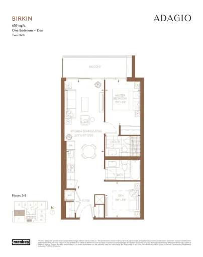 Photo 1 bedroom + den
