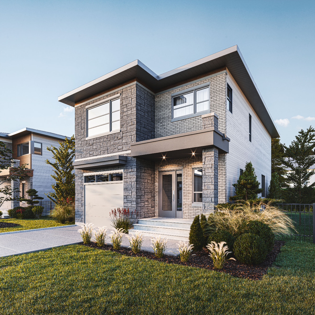 Cottages with Garage - Facade C-0